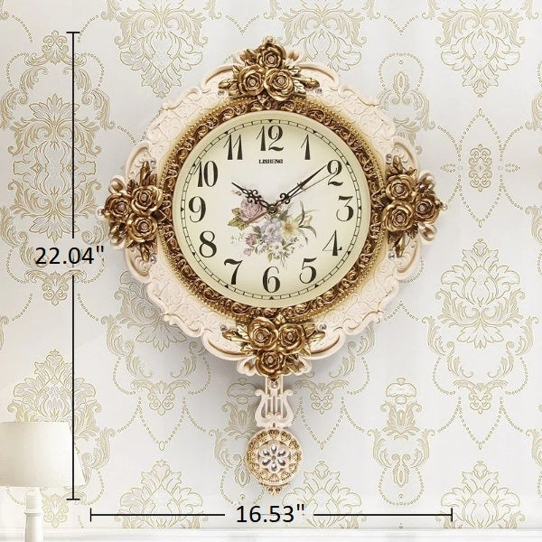 Antique European Style Artistic Wall Clock / Ruchi