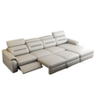 Sectional Leather Sofa Bed With Recliner / Ruchi