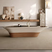 Artistic Glass Top Wooden Coffee Table / Ruchi