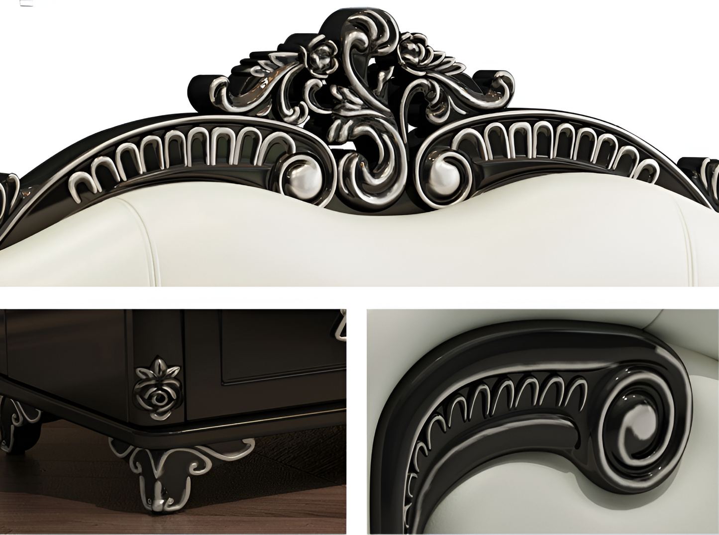 Royal European Leather Bed