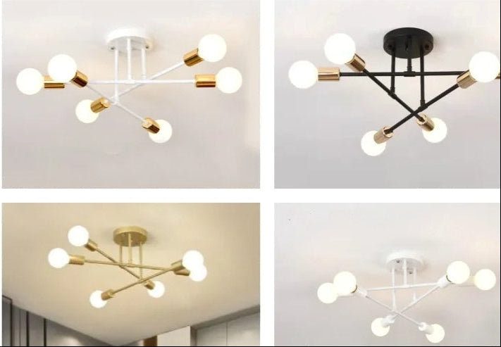 Modern Semi Flush Mount Ceiling LED Lights / Ruchi