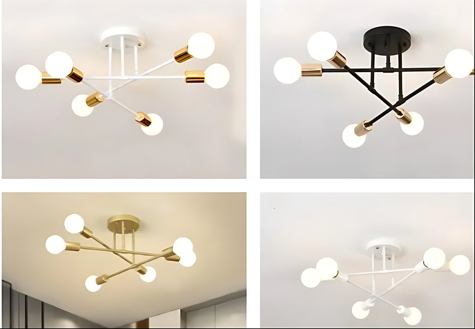 Modern Semi Flush Mount Ceiling LED Lights / Ruchi
