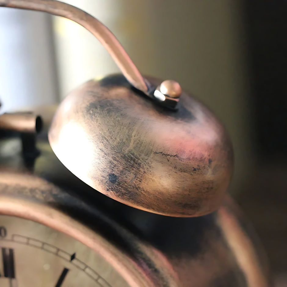 Vintage Mechanical Metal Alarm Clock / Ruchi