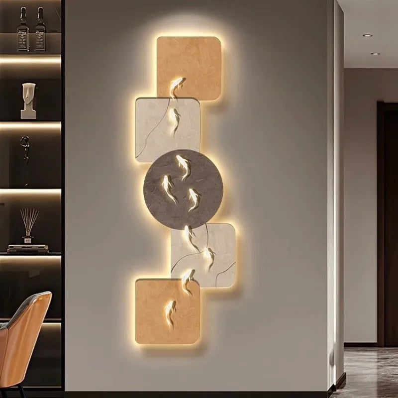 Modern LED Wall Lamp Painting For Corridor / Ruchi