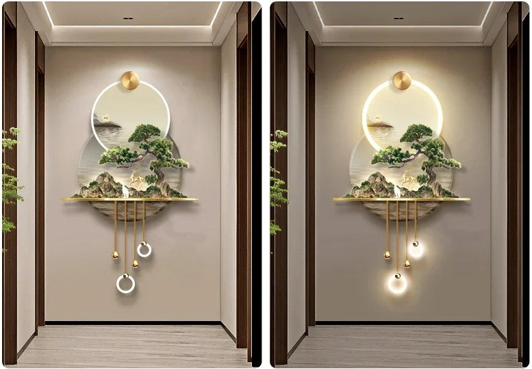 Modern Illuminated LED Remote Control Wall Painting / Ruchi