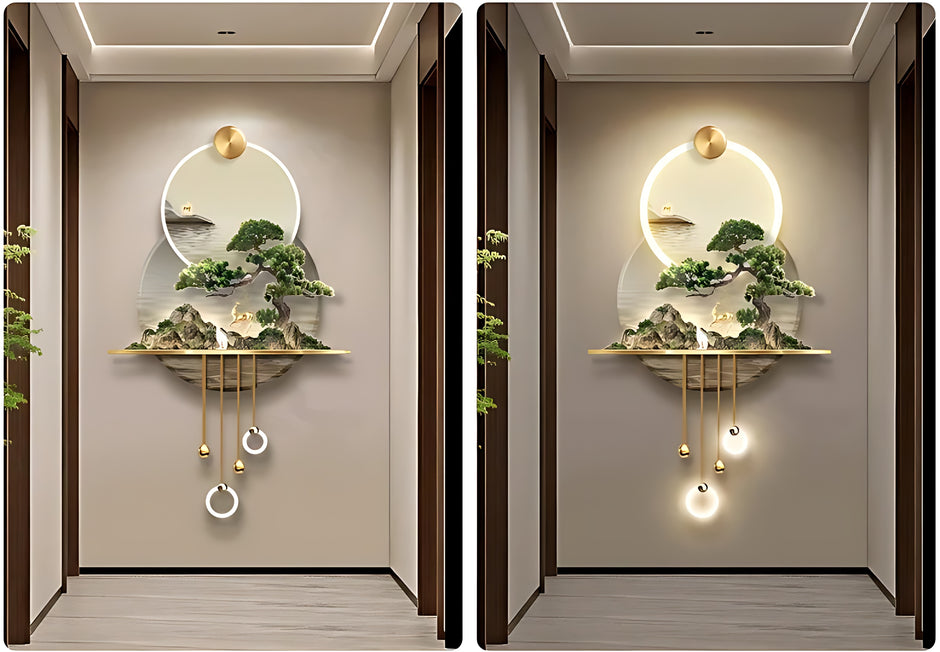 Modern Illuminated LED Remote Control Wall Painting / Ruchi