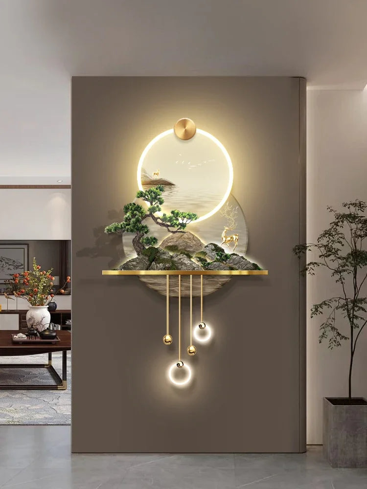 Modern Illuminated LED Remote Control Wall Painting / Ruchi