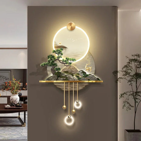 Modern Illuminated LED Remote Control Wall Painting / Ruchi
