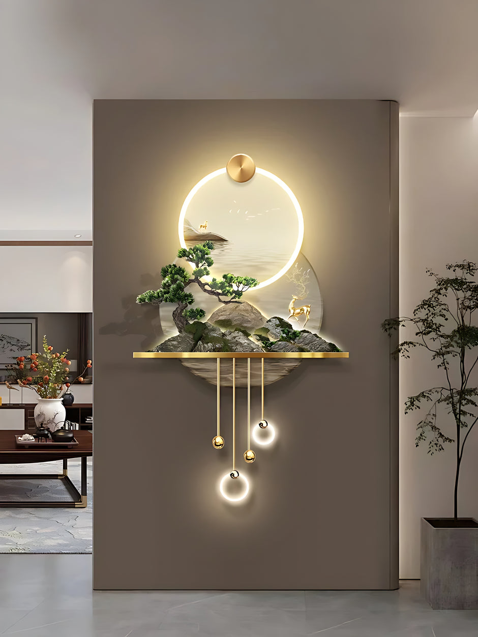 Modern Illuminated LED Remote Control Wall Painting / Ruchi