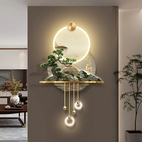 Modern Illuminated LED Remote Control Wall Painting / Ruchi