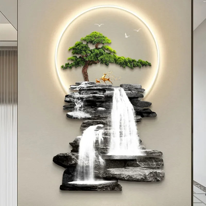 Modern Wall Lamp Painting With LED Light / Ruchi