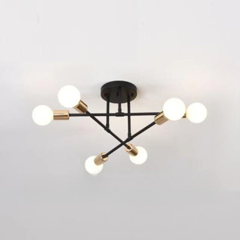 Antique Flush Mount Style Chandelier Ceiling Lamp / Ruchi