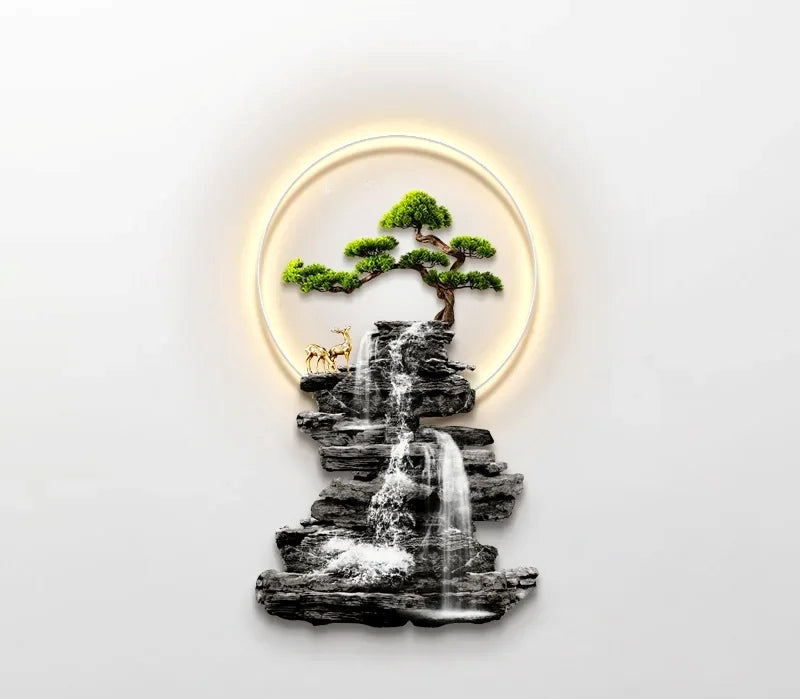 Modern Wall Lamp Painting With LED Light / Ruchi