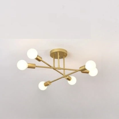 Antique Flush Mount Style Chandelier Ceiling Lamp / Ruchi