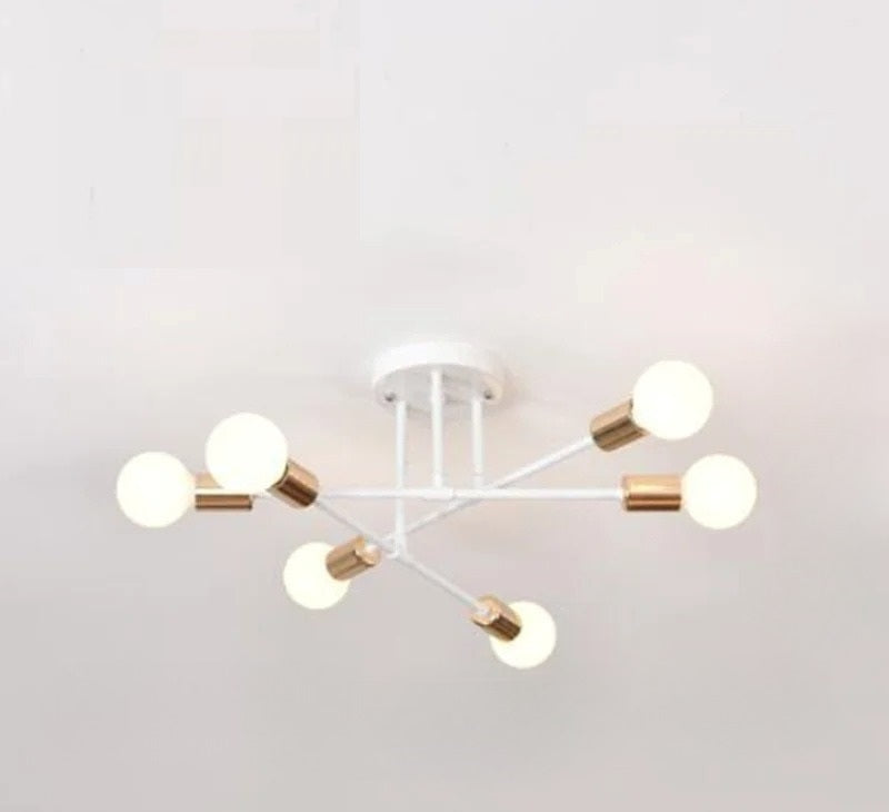 Antique Flush Mount Style Chandelier Ceiling Lamp / Ruchi