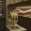 Set of Gold-Tone Stone Studded Classic Bangles / Ruchi