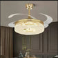 Modern Remote Control LED Ceiling Fan Light / Ruchi