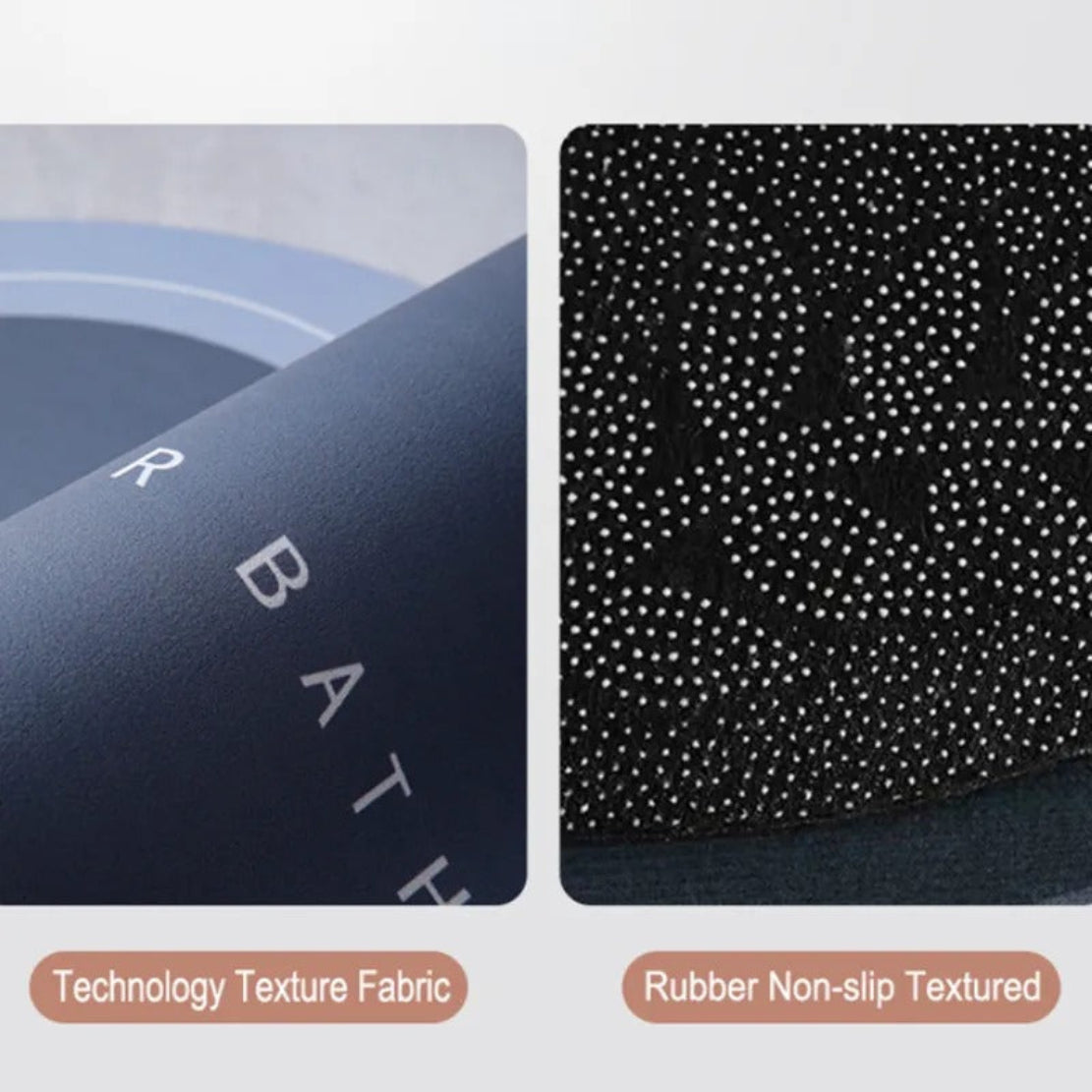 Ultra-Absorbent Oval PVC Anti-Slip Bath Mat / Ruchi