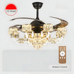 Remote Control LED Crystal Ceiling Fan Light / Ruchi