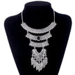 Vintage Tribal Multilayer Collar Metal Necklace / Ruchi
