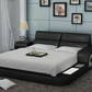 Modern LED Platform Leather Bed / Ruchi