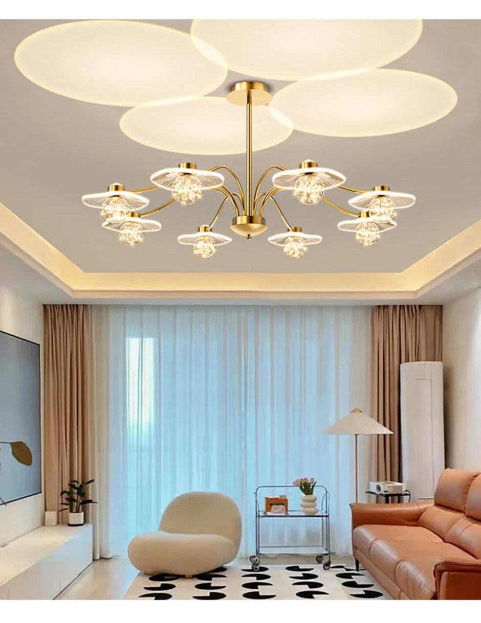Modern Glass Ball Ceiling LED Chandelier / Ruchi