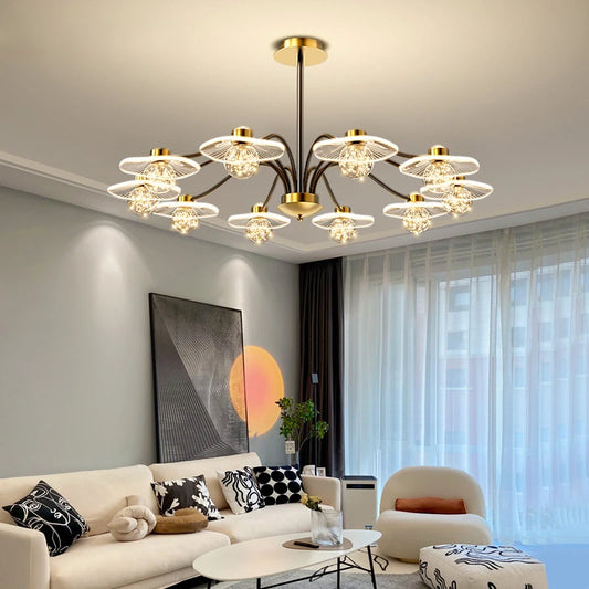 Modern Glass Ball Ceiling LED Chandelier / Ruchi