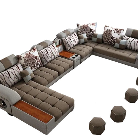 Modern Multifunctional Fabric Sectional Sofa / Ruchi