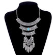 Vintage Tribal Multilayer Collar Metal Necklace / Ruchi
