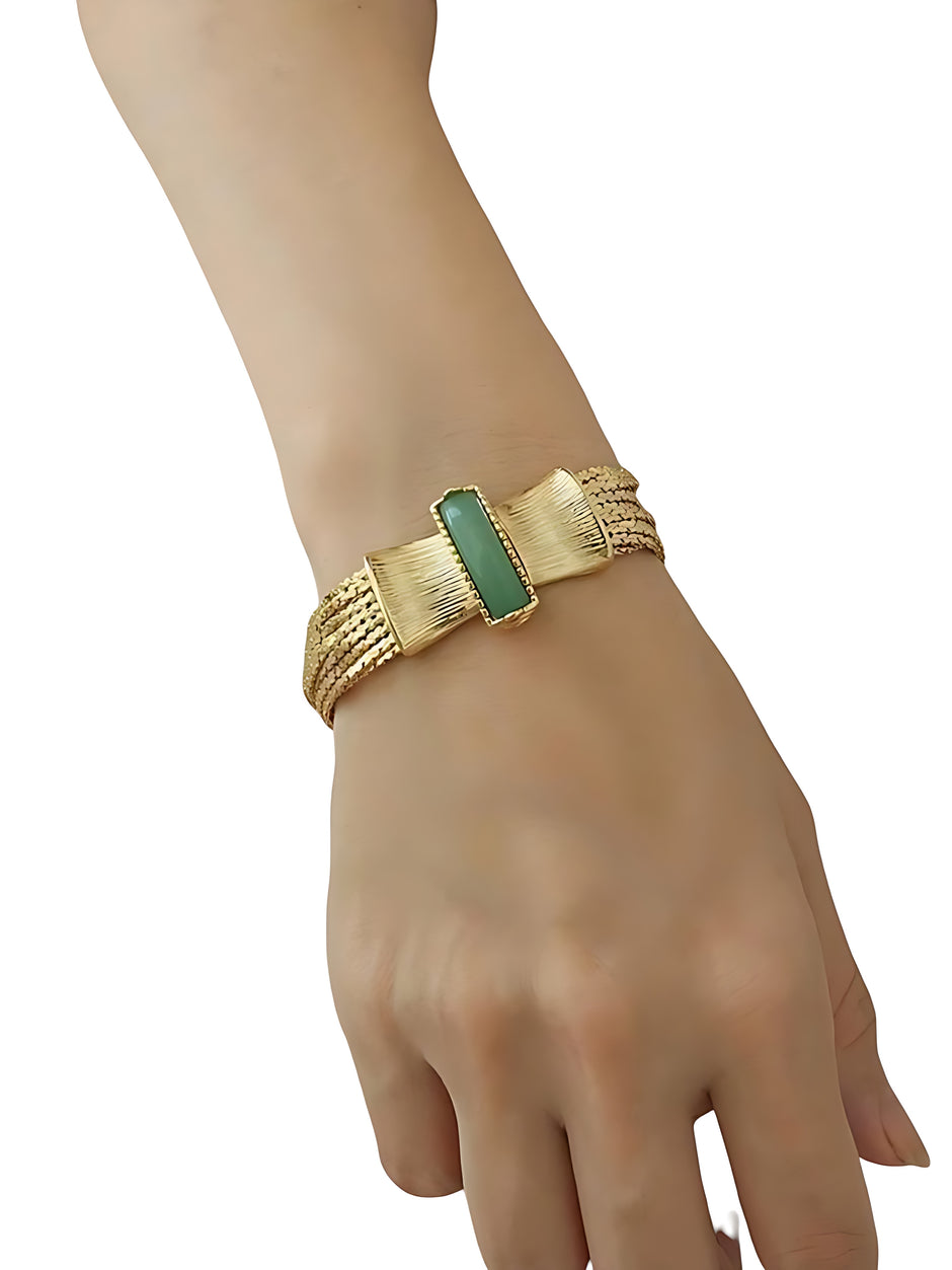 Layered Aventurine Stone Bracelet / Ruchi