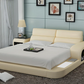 Modern LED Platform Leather Bed / Ruchi