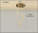Luxurious Modern LED Chandelier / Ruchi