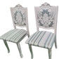 Set Of 6 Fabric Upholstered Dining Chairs
