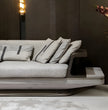 Boucle Fabric Upholstered L-Shaped Sectional Sofa