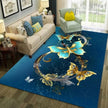 Cashmere Non-Slip Rectangular Area Rug / Ruchi