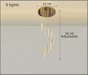 Luxurious Modern LED Chandelier / Ruchi