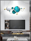 Modern Metal Wall Clock Decor / Ruchi