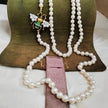 Bee Shaped Handmade Pearl Metal Necklace / Ruchi