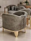 Luxury Velvet Living Room Sofa Set