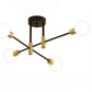 Black Semi Flush Mount Ceiling Lighting / Ruchi