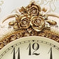 Luxury Floral Style Decoration Wall Clock / Ruchi