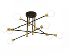 Black Semi Flush Mount Ceiling Lighting / Ruchi