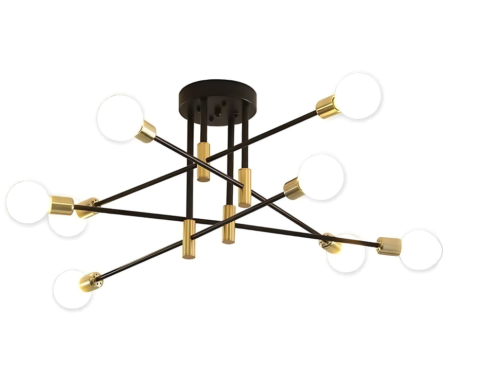 Black Semi Flush Mount Ceiling Lighting