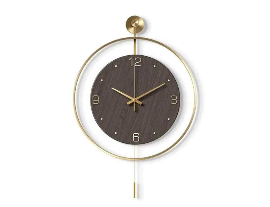 Modern Minimalistic Metal Round Wall Clock / Ruchi