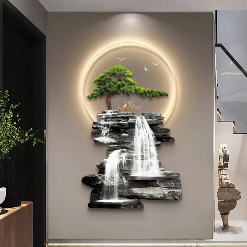 Modern Wall Lamp Painting With LED Light / Ruchi