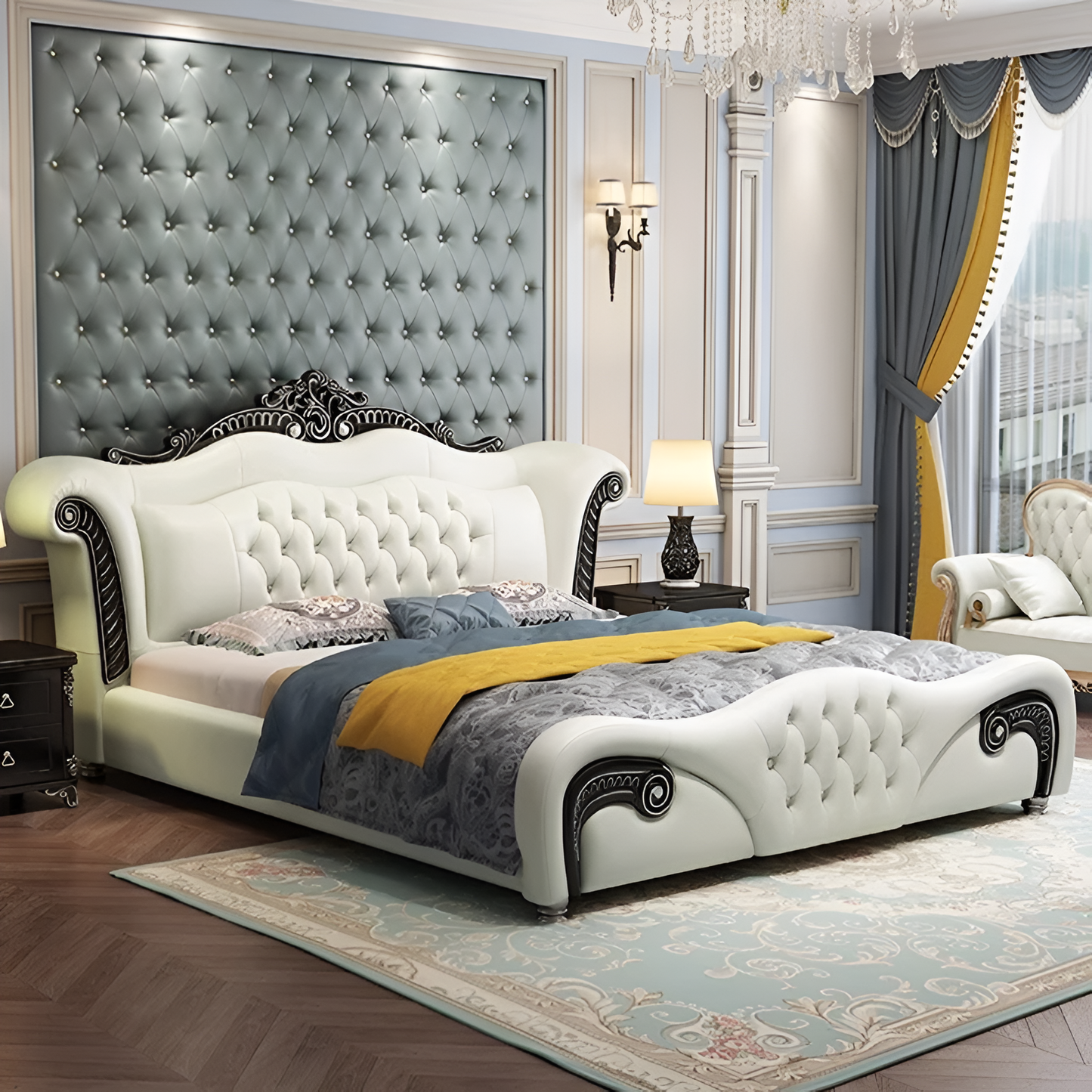 Royal European Leather Bed / Ruchi 