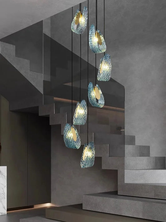 Modern LED Pendant Design Chandelier For Staircase / Ruchi