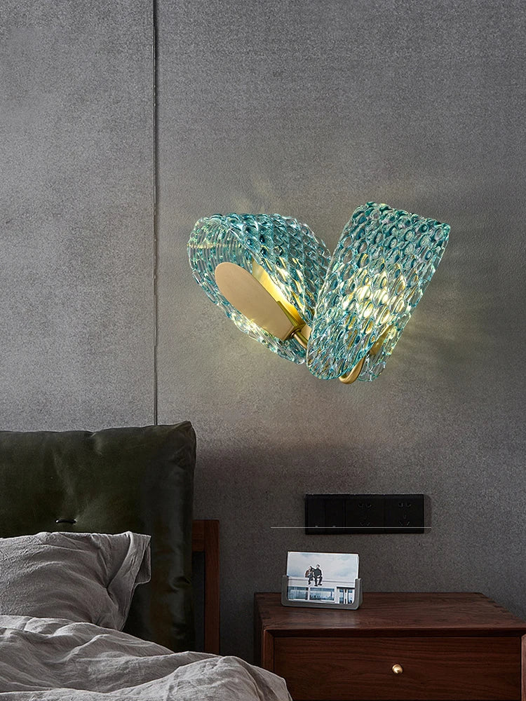 Peacock Feather Style Wall Pendant Lamp / Ruchi