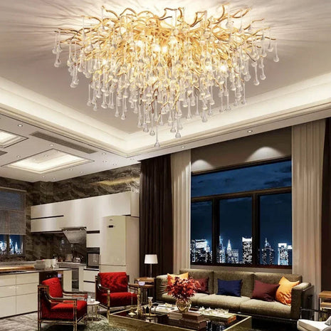 Luxury Crystal LED Ceiling Chandelier / Ruchi