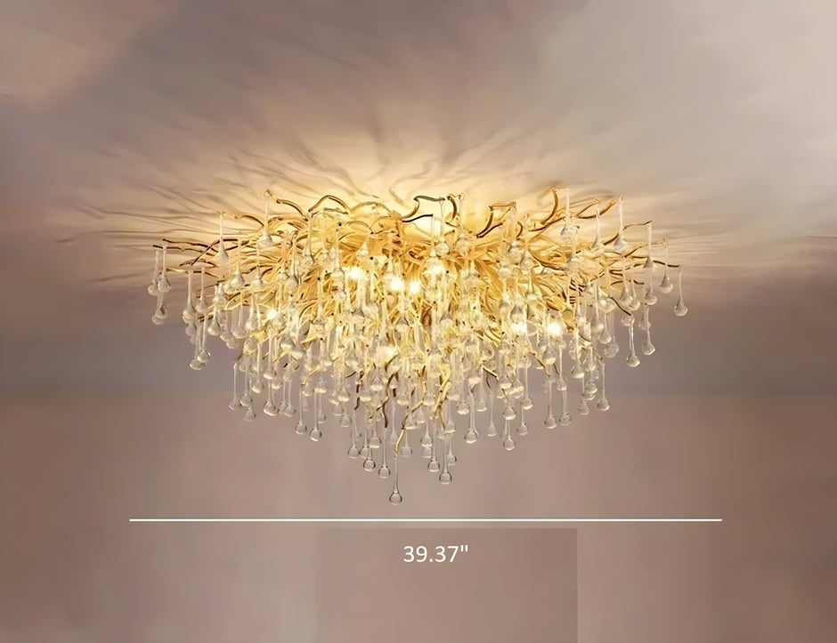 Luxury Crystal LED Ceiling Chandelier / Ruchi